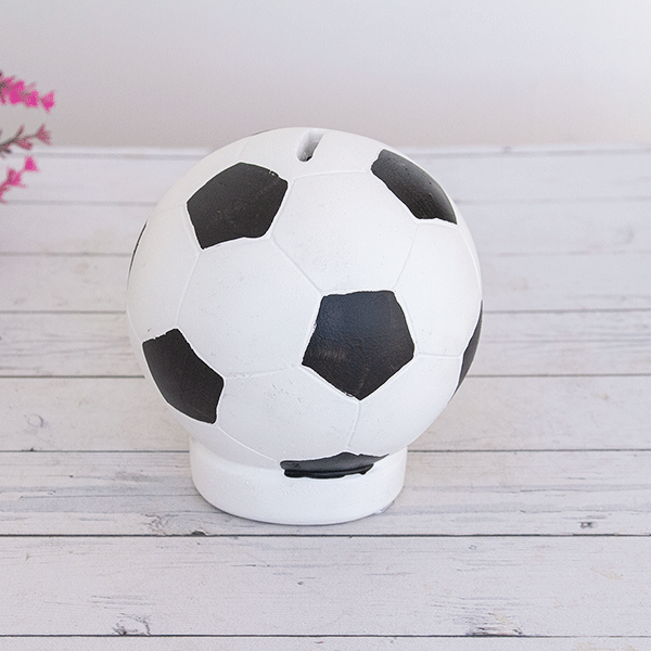 Копилка Мяч футбольный 12 см керамика в ассортименте
