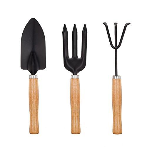 Садовый набор из 3-х предметов с деревянными ручками