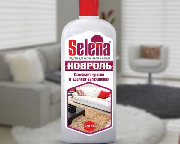 Средство для чистки ковров и мебели "Ковроль" Selena, флак. 250мл