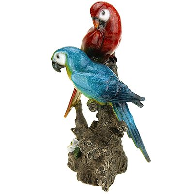 Скульптура фигура "2 Попугая" 25 см, полистоун