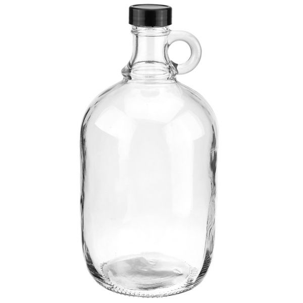 Бутылка стеклянная "Южанка" 2л h26,5см с руч, пласт.винт. крышка