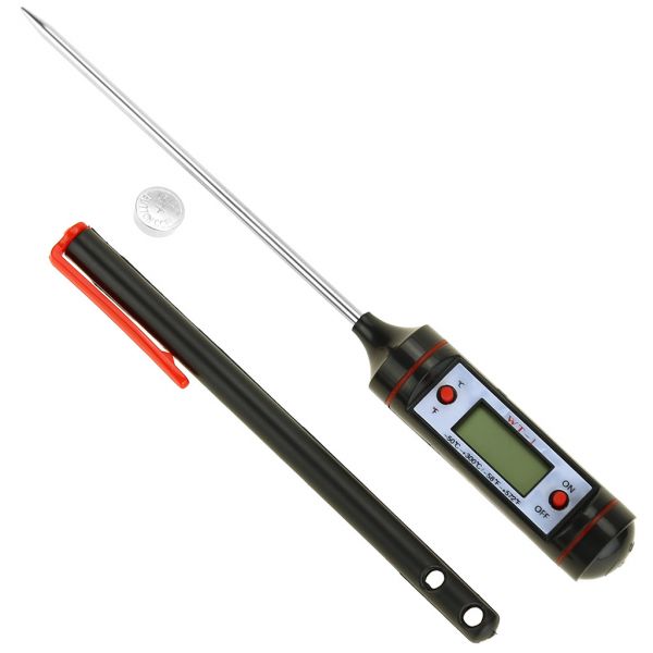 Термометр-щуп электронный, для блюд -50+300С, длина щупа - 10,5см