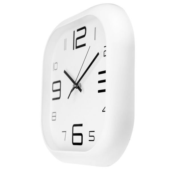 Часы настенные "Идея" 30,5х30,5хх4см, мягкий ход, циферблат бел, пласт. бел.