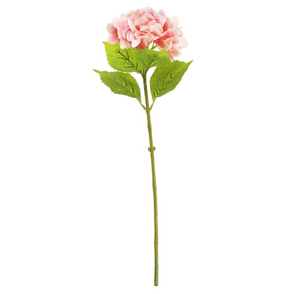 Цветок "Гортензия" 68см, 1 цветок - д16х11см, розовый