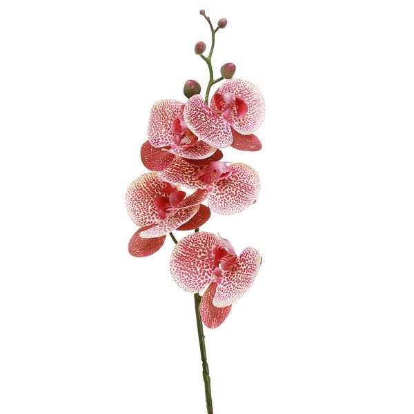 Цветок "Орхидея" тигровая, 86см, 5 цветков, 5 бутонов, фуксия