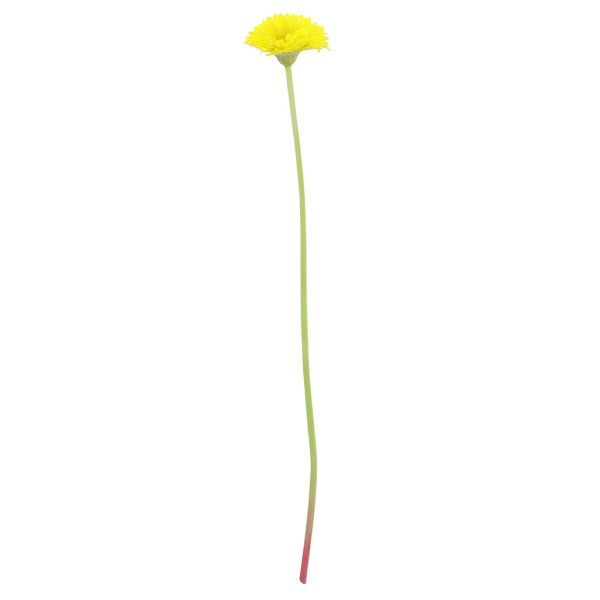 Цветок "Гербера" цвет - желтый, 42см, цветок - д6х3см