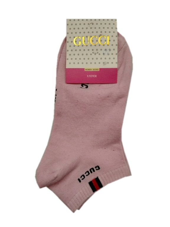 Носки женские короткие Gucci, 36-41, 2 пары, розовый