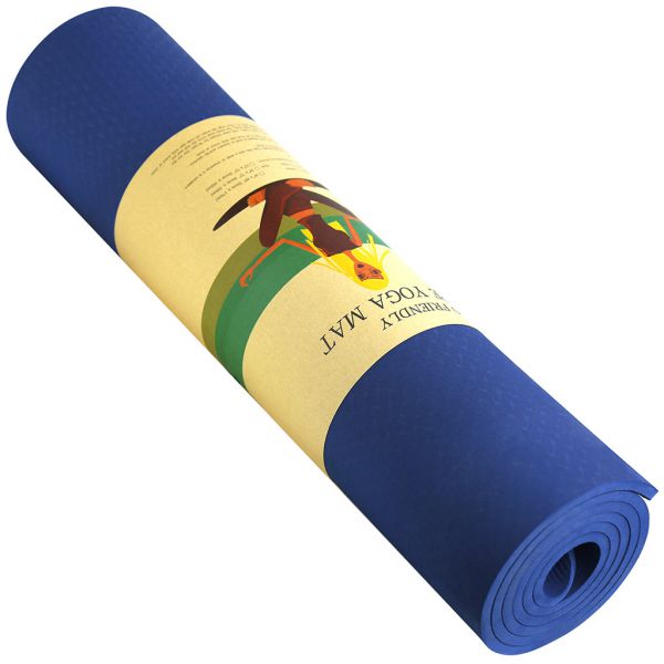 Коврик для йоги "Тиснение", 61х183, синий