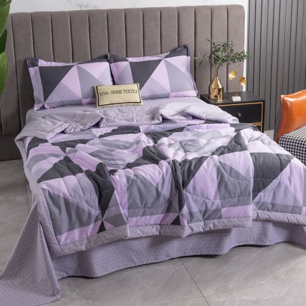 Комплект постельного белья Сатин с Одеялом (простынь на резинке) OBR073