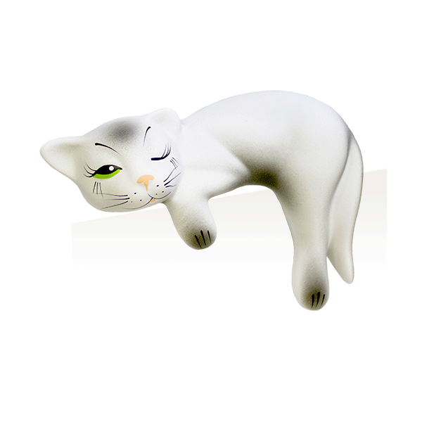 Кошка на полку Соня 19 см, керамика, матовый, в ассортименте