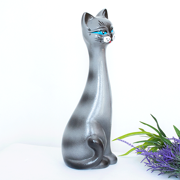 Кот Кит 40 см, керамика, глянцевый, в ассортименте