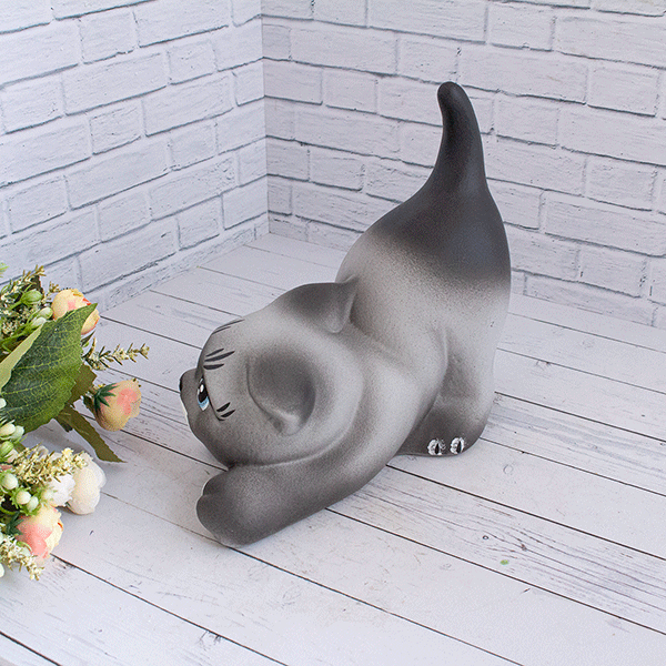 Кот Тимошка 23 см, керамика, матовый, в ассортименте