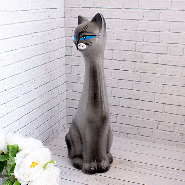 Кот Кит 40 см, керамика, глянцевый, в ассортименте