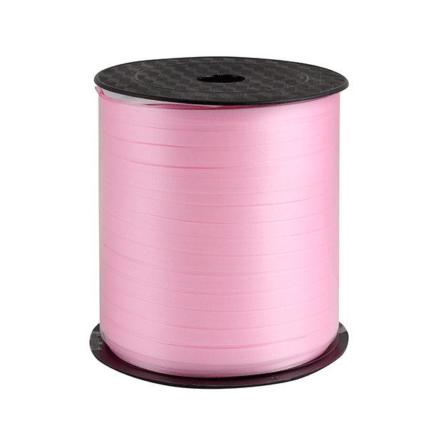Лента упаковочная розовая 5 мм, 225 м
