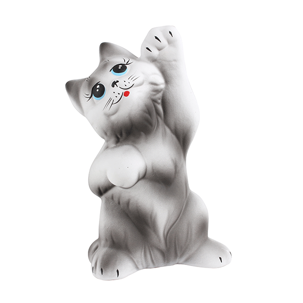 Кот Мурлыка 25 см, керамика, матовый, в ассортименте