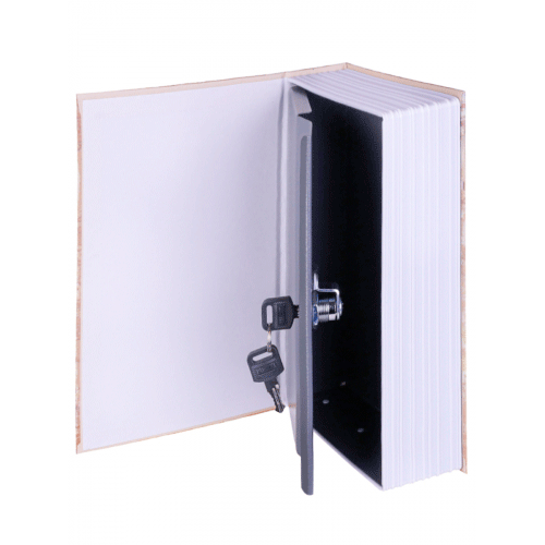 Сейф Книга с ключом Париж 16х24 см в винтажном стиле металл