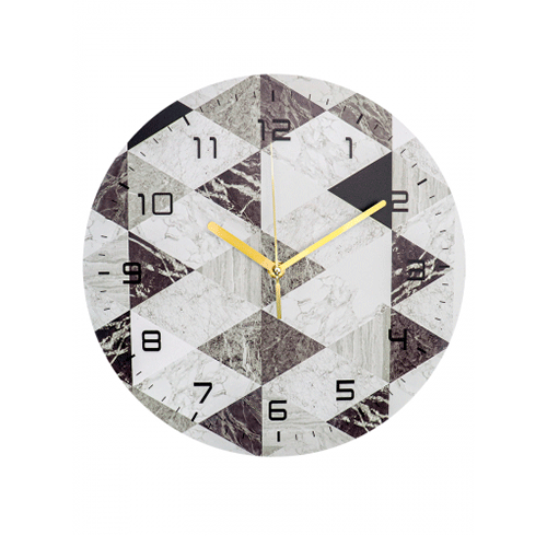 Часы настенные 30 см Стильные треугольники