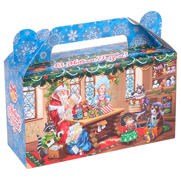 Коробка для сладостей Сундочок на 500 гр Мастерская Деда Мороза