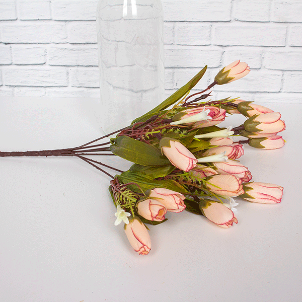 Ветка декоративная Крокусы 28 см, цветы в ассорт.