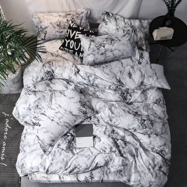 Комплект постельного белья Garden Marble Сатин Grazia-Textile M012