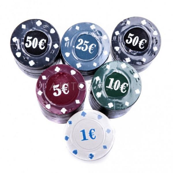 Игровой набор для покера с номиналом d-21 см