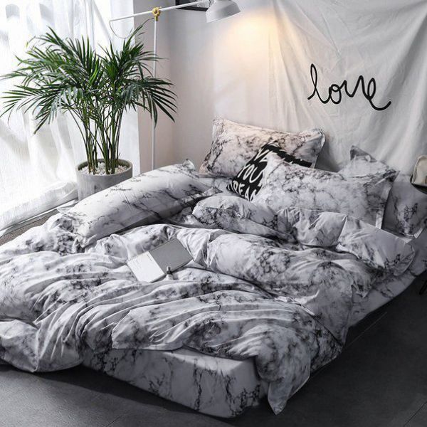 Комплект постельного белья Garden Marble Сатин Grazia-Textile M012