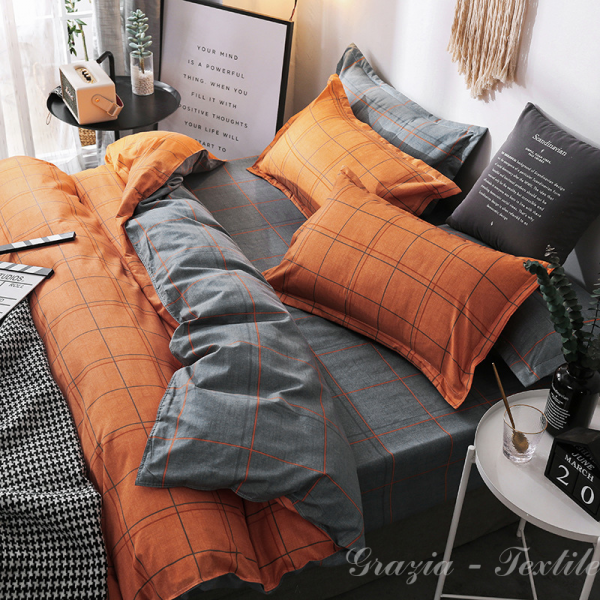 Комплект постельного белья Orange Сатин Grazia-Textile D009