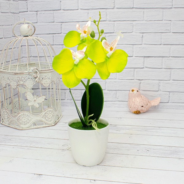 Букет декоративный Орхидея 28см цвет в ассортим.