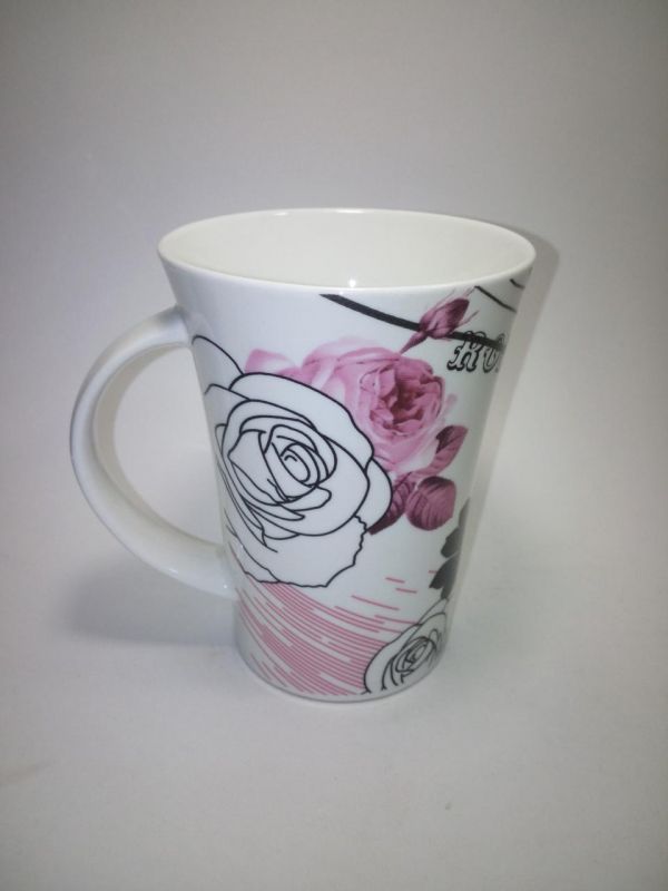 Кружка "Розы" 340мл, керамика, розовый, Loraine