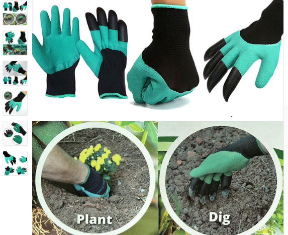 Перчатка для работы в саду и огороде Garden Genie Gloves, уп.2шт.