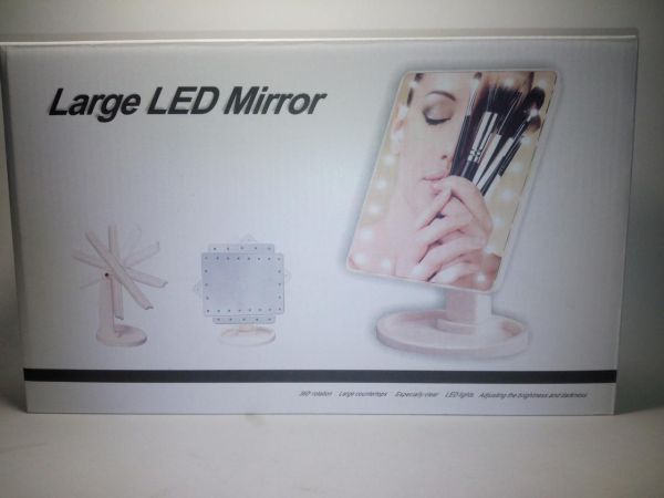 Косметическое зеркало с подсветкой Large Led Mirror в ассорт.