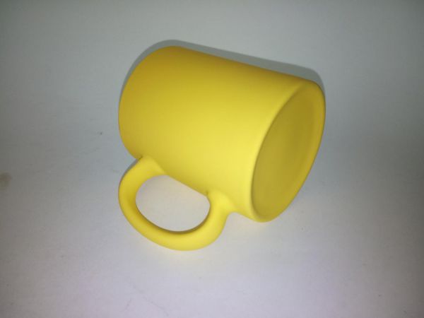 Кружка Promo 330мл c покрытием софт-тач, желтая