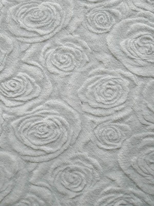 Плед велсофт Уют "Белые розы", 160*200