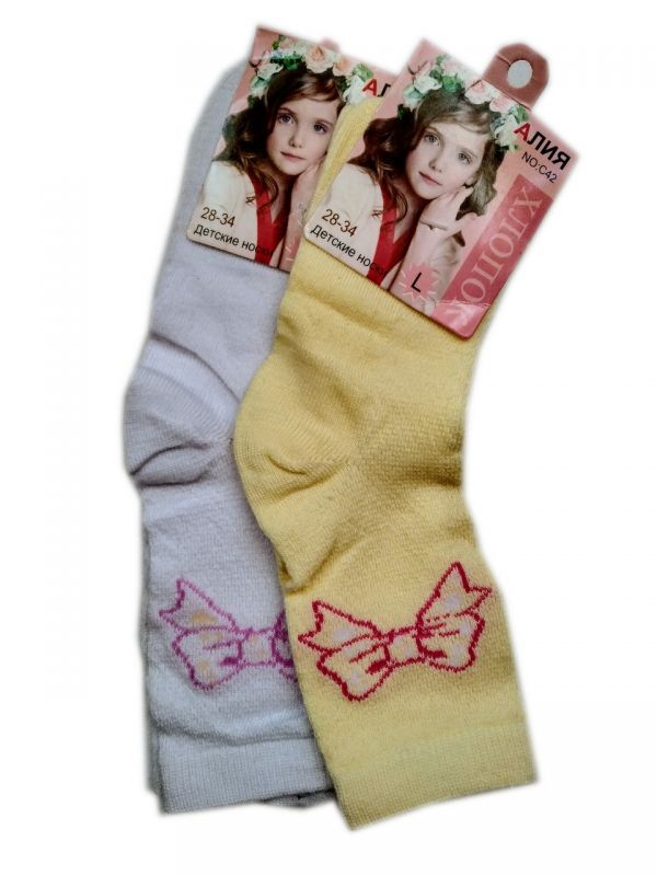 Носки детские для девочек Алия, 28-34, цвет в ассорт.