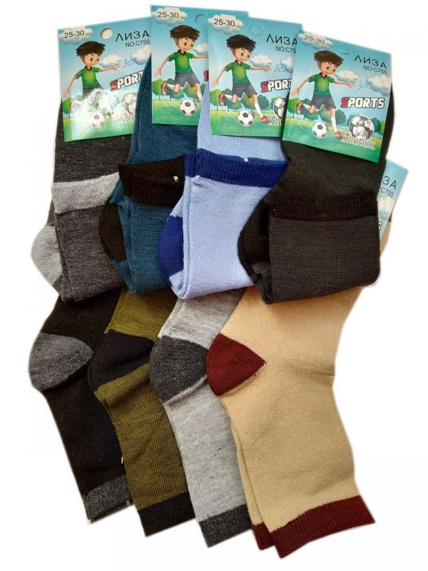 Носки детские для мальчиков Лиза Sports, 25-30, цвет в ассорт.