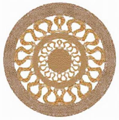 Циновка плетеная, круглая, диаметр в ассортименте