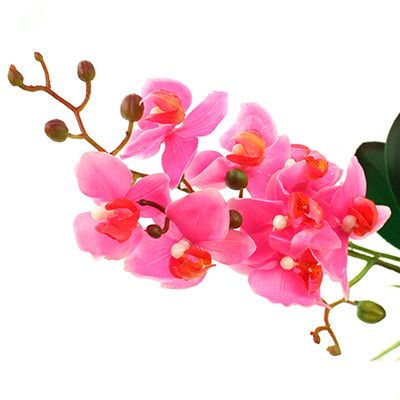 Цветок "Орхидея" с корнем 43см розовый