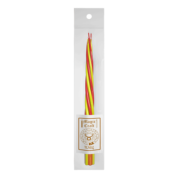 Свеча зодиакальная скрутка 7 свечей 20 см, 12 знаков в ассортименте Magic Craft