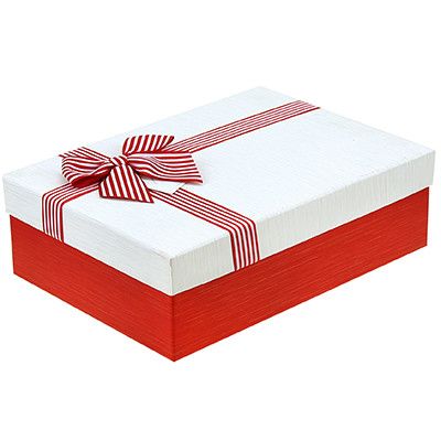 Коробка подарочная наб. 3шт. "Звездочка-L" крас-бел.