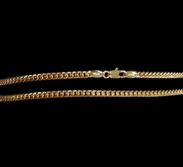 Цепочка на шею панцирное плетение, золото, 60 см