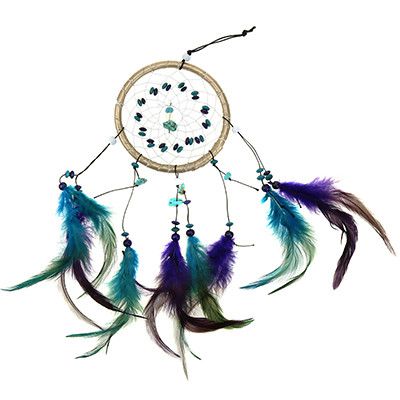 Ловец снов "Созвездие Ориона" 11х40, 5 подвесок перья, цвета микс