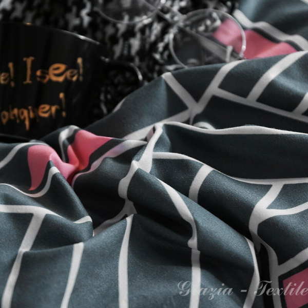 Комплект постельного белья Noir Сатин Grazia-Textile M008