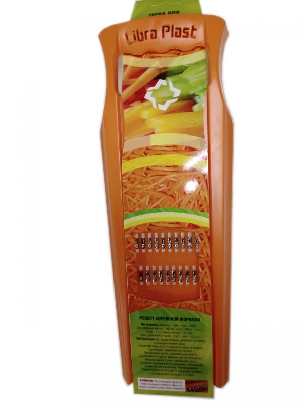 Тёрка морковная Экстра для корейских салатов 35х13см ЛБ163