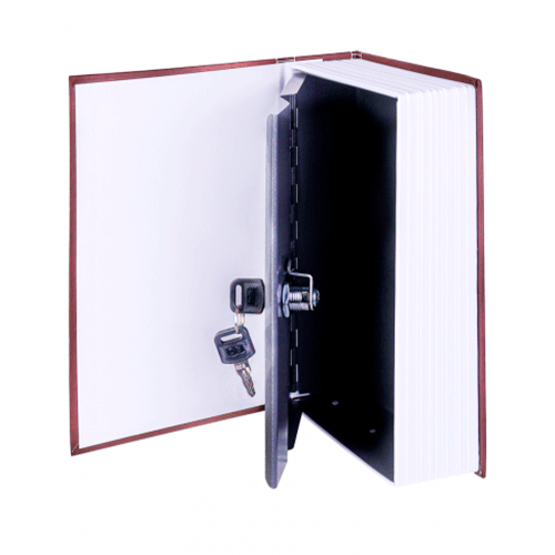 Сейф Книга с ключом Капитал 11,5х18см коричневая
