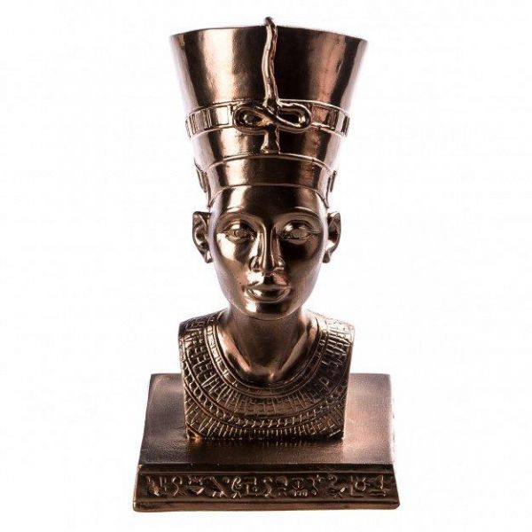 Статуэтка Нефертити 17 см, гипс, бронз.