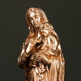 Статуэтка Мария с младенцем, H-24см, гипс, бронза