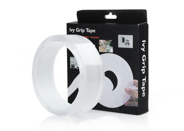 Клейкая лента Grip Tape 5 м, двустор. многоразовая многофункц.