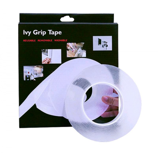 Клейкая лента Grip Tape 5 м, двустор. многоразовая многофункц.