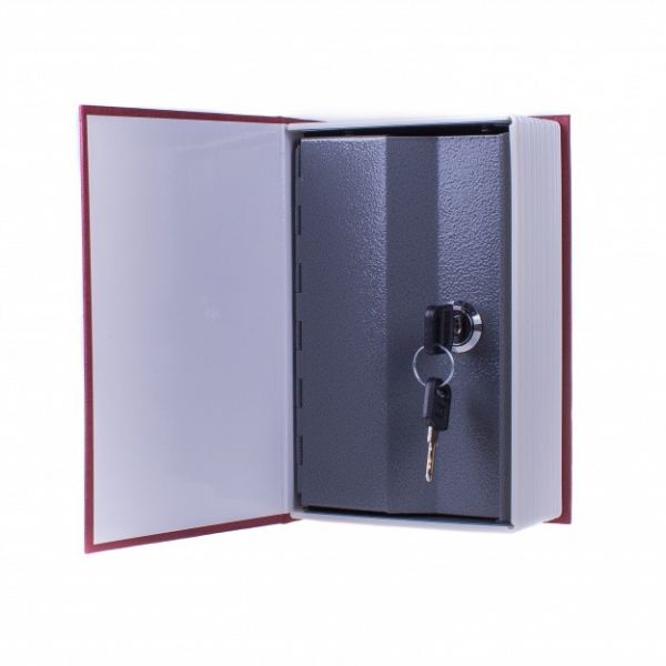 Сейф-книга с ключом Английский словарь 26,5х20x6,5см металл, бордовый