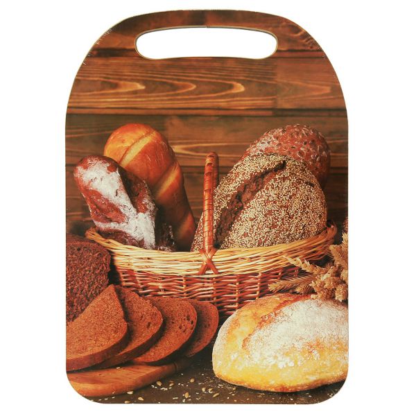 Доска разделочная деревянная "Хлеб" 29х21х0,6см Россия